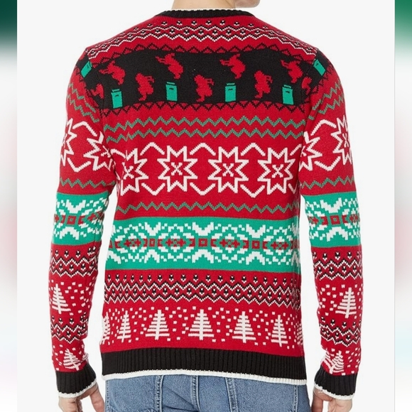 Blizzard Bay Men's Long Sleeve Ugly Christmas Sweater/ M - Picture 2 of 13